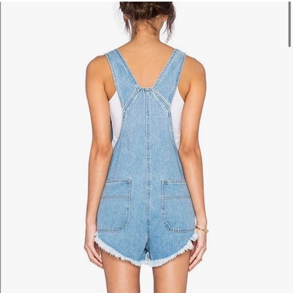 The Laundry Room Little Howdies Overalls Shorts Women’s Medium/Large - Picture 2 of 13